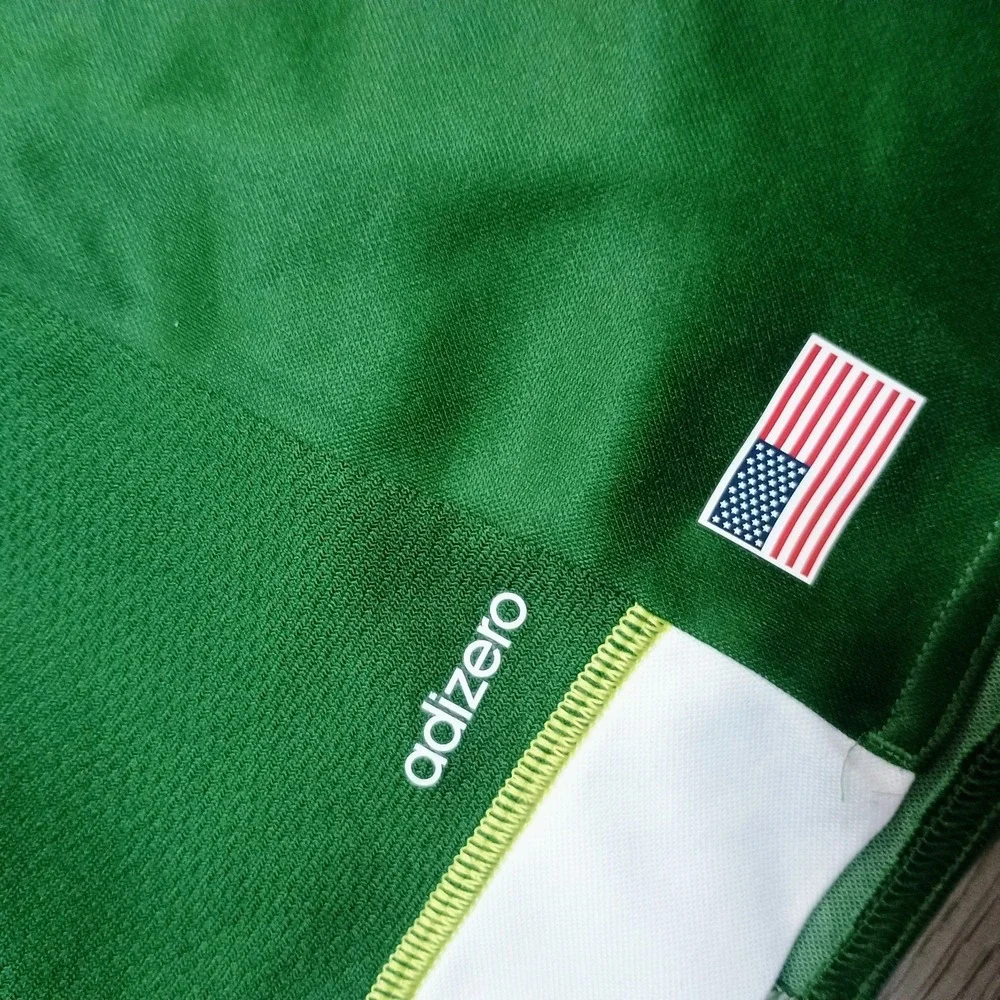 Alaska Timbers Airlines Soccer Adidas Green Adizero Jersey XL